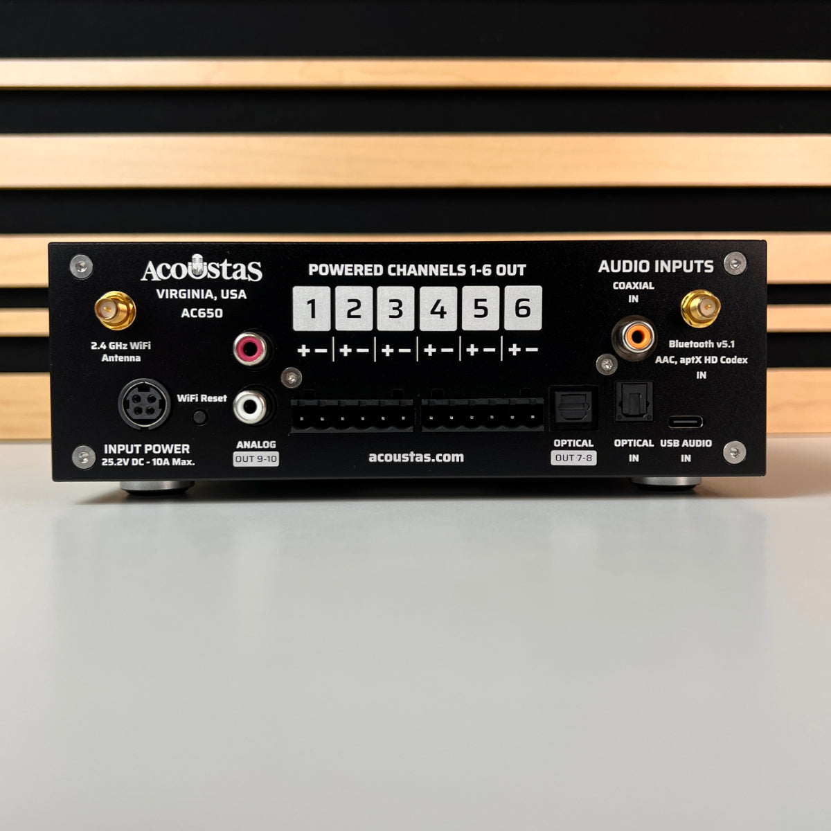 Acoustas AC650 DSP Amplifier - in Onyx Black